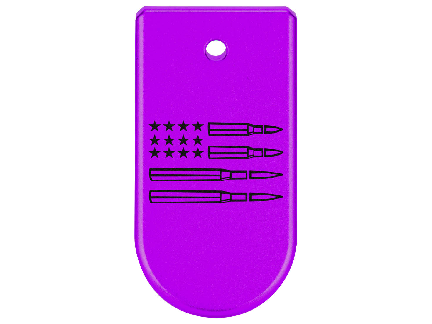 NDZ Glock 43X 48 Magazine Base Plate Extension Aluminum Purple